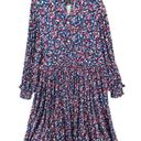 Draper James  Kitty Dress Womens 3XL Blue Multicolor Ditsy Floral Soft Stretchy Photo 4