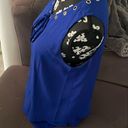 Carmen Marc Valvo  Royal Blue Tank Blouse Size Medium Photo 2