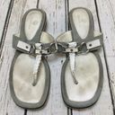 Cole Haan  Nike Air White Thong Sandals Shoes Photo 1