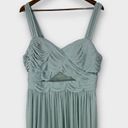 Birdy Grey Elyse Bridesmaid Dress Sage Green Mesh Size 1X Photo 6