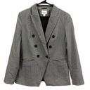 Nine West  Houndstooth Double Breasted Blazer Suit Jacket One Button Womens M Photo 7