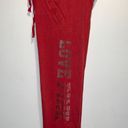 PINK - Victoria's Secret PINK Victoria’s Secret Red Pink Sweatpants Photo 2