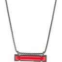 Kendra Scott NWT  'Eleanor' Pendant Necklace - gunmetal bright red Photo 1