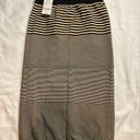 Bebe  black and cream bodycon stretch skirt NWT Photo 0