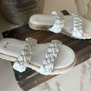 Marc Fisher  Jaimee Espadrille Slide Sandals in White Photo 0