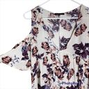 Kendall + Kylie  Cold Shoulder Short Sleeved Floral Rayon Dress Pink Size Medium Photo 1