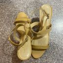 Kate Spade  Clume Beige Patent Rainbow Wedges Photo 3