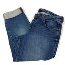 Gap  Factory | Straight Crop Medium Wash Rolled Cuff Jean Capris 12/31R Photo 0