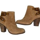 Gianni Bini  Brown Suede Zip Up Ankle Booties, Size 10M Photo 0