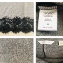 New York & Co. Gray with Black Lace Sweater Photo 7