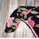 Shade & Shore Floral Tie Black Bikini Bottoms Photo 4