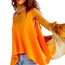 We The Free Free People  Sing La La Orange Knit Sleeveless Tank Top Size XS Photo 0