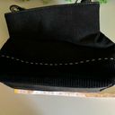 Tommy Hilfiger  Purse Black Corduroy Leather Hand Strap Tote Handbag y2k Photo 9