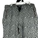 Celebrity Pink  Women's Elastic Waist Cheetah Print Jogger Pants Size XL Gray Photo 2