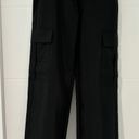 ZARA Black Nylon Cargo Pants Photo 1