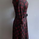 Unique Vintage Burgundy & Black Plaid Devon Swing Dress- Size XS (2)- NWT Photo 6