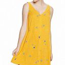 Popsugar  Yellow Floral‎ Button Front Dress Size Medium Photo 1