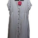 Isabel Maternity  Womens L Dress Cream/Brown Striped NEW NWT Photo 0