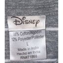 Disney Women's  Mickey Mouse Cropped Long Sleeve Gray Stripe Crop Top Shirt Large Photo 6