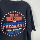 Unique Vintage Vintage 2000 Willie Nelson For President Paul English Political Campaign Tee XL Photo 3