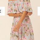 Prómesa Promesa Hot Tropics Off the Shoulder Dress Lilac Floral Photo 2