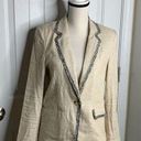 Love Token  linen blend one button closure blazer jacket size small minimalist Photo 0