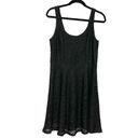 Apt. 9  Floral lace skater dress sz petite medium black fit and flare lined punk Photo 1