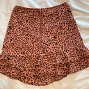 Francesca's Pink Cheetah Print Skirt Photo 1