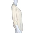 BCBGMAXAZRIA  Sweater Women Large Cream Cardigan Open Front Basic Minimalist Boho Photo 2