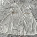 Victoria's Secret Vintage Victoria’s Secret White Satin Embroidered Lace Pockets Maxi Robe, size L Gold Label Photo 4