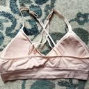 Danskin Sports Bra Bralette Peach Cross Back Photo 2