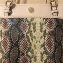 Anne Klein Neutral Snake Print Shoulder Tote Bag, Like New! Photo 2