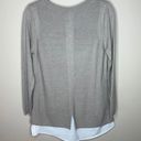 Hilary Radley  long sleeve layered look ridge sweater size Medium women Photo 3