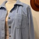 L.L.Bean  Light Blue Chunky Cotton Corduroy Button Down Oversized Shirt Large Photo 7