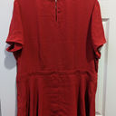 City Chic  NWT peplum red top Photo 6