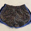 Nike  Dri-Fit Tempo Icon Black Blue Confetti Running Workout Shorts Size Medium Photo 0