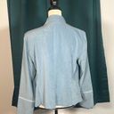 Norton Mcnaughton  Women's Blue Suede Feel Zip Up Long Sleeve Sports Jacket 8 Photo 7