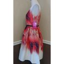 Modcloth Ivory Watercolor Floral Dress US 10 Cocktail Retro  Elate Evening $129 Photo 3