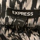 EXPRESS Abstract Print Satin Cowl Neck Midi Slip Dress Photo 4