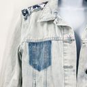 Rock & Republic  Bleached Hitchiker Denim Aztec Distressed Jean Jacket Large Photo 3