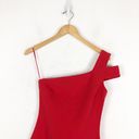 Likely NWT  Packard Dress Size 0 Red One Shoulder Knee Length Cocktail Photo 3