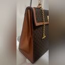 CELINE Authentic *Clean* Macadam Brown Canvas HandBag PVC Photo 6