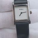 Furla  925 Sterling Silver Black Leather Watch Photo 2