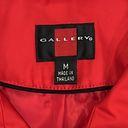 Gallery Red Petticoat NWOT Trench Coat Size Medium Photo 6