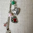 Vintage heart cherub beaded long charm necklace Photo 10