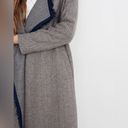 Madewell  Fringed Herringbone wool blend long Robe trench Coat Photo 10