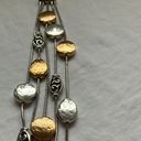 Brighton :Mediterranean Gold & Silver tone Bracelet- multistrand with style discs Photo 13