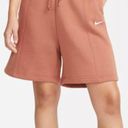 Nike  Women's Sportswear Essential Fleece High Rise Shorts Photo 7