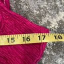 Vintage Y2K Magenta Textured Stretch One Piece Swimsuit Sz Large Pink Photo 13