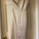 Elliatt NWT  Cassini One Shoulder Satin Dress in Light Gold or Cream Size Medium Photo 8